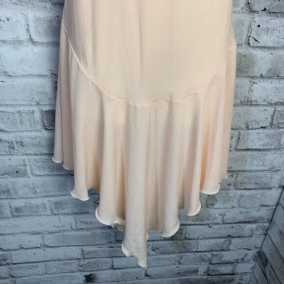 Vintage Union Made Lily Of France Midi Slip Dress Handkerchief Hem Nightgown - Picture 4 of 14